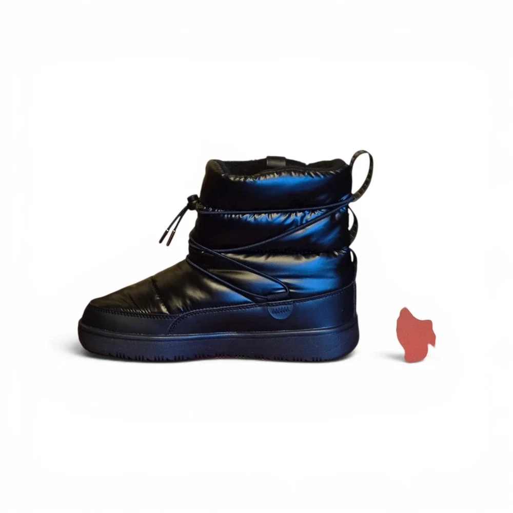 PUMA Snowbae Patent Womens Black Puffer Snow Boots 393931-01 Size 7
